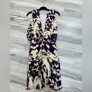 Elegant Women's Purple and Cream Jumpsuit